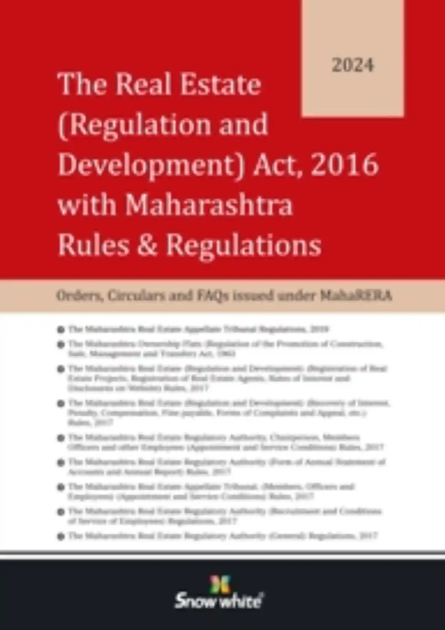 The Real EstaThe Real Estate ( Regulation and Development) Act, 2016 with Maharashtra Rules & Regulationste ( Regulation and Development) Act,2016